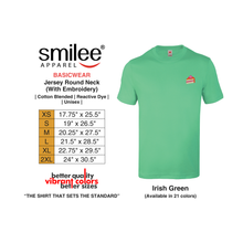 Load image into Gallery viewer, BASIC JERSEY ROUND NECK (IRISH GREEN) WITH EMBROIDERY