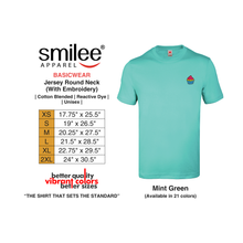 Load image into Gallery viewer, BASIC JERSEY ROUND NECK (MINT GREEN) WITH EMBROIDERY