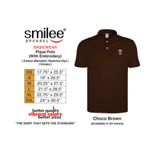 Load image into Gallery viewer, BASIC PIQUE POLO (CHOCO BROWN) WITH EMBROIDERY
