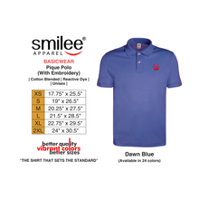Load image into Gallery viewer, BASIC PIQUE POLO (DAWN BLUE) WITH EMBROIDERY