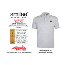 Load image into Gallery viewer, BASIC PIQUE POLO (MELANGE GRAY) WITH EMBROIDERY