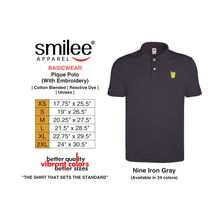 Load image into Gallery viewer, BASIC PIQUE POLO (NINE IRON GRAY) WITH EMBROIDERY