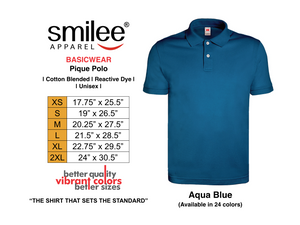 BASIC PIQUE POLO (AQUA BLUE)