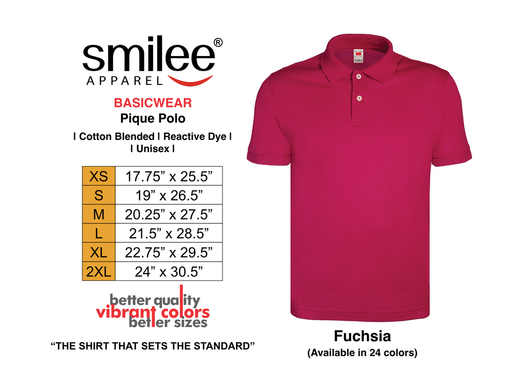 BASIC PIQUE POLO (FUCHSIA)