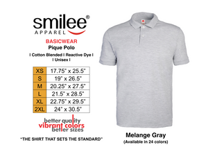 BASIC PIQUE POLO (MELANGE GRAY)