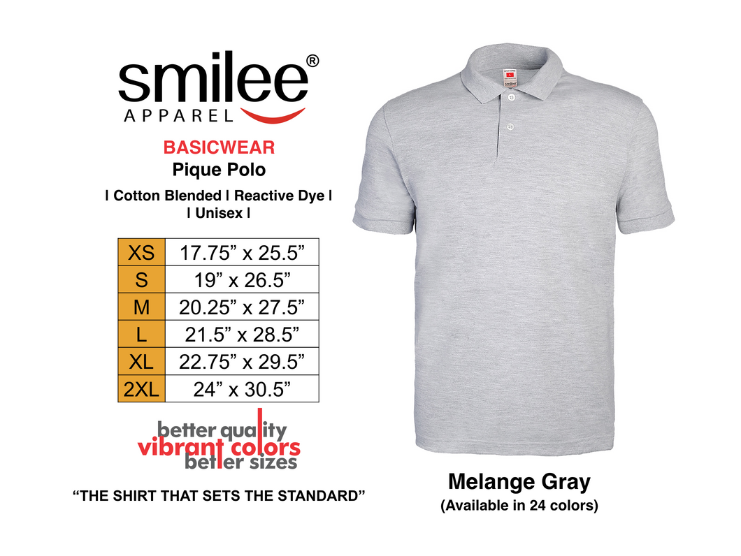 BASIC PIQUE POLO (MELANGE GRAY)