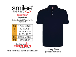 BASIC PIQUE POLO (NAVY BLUE)