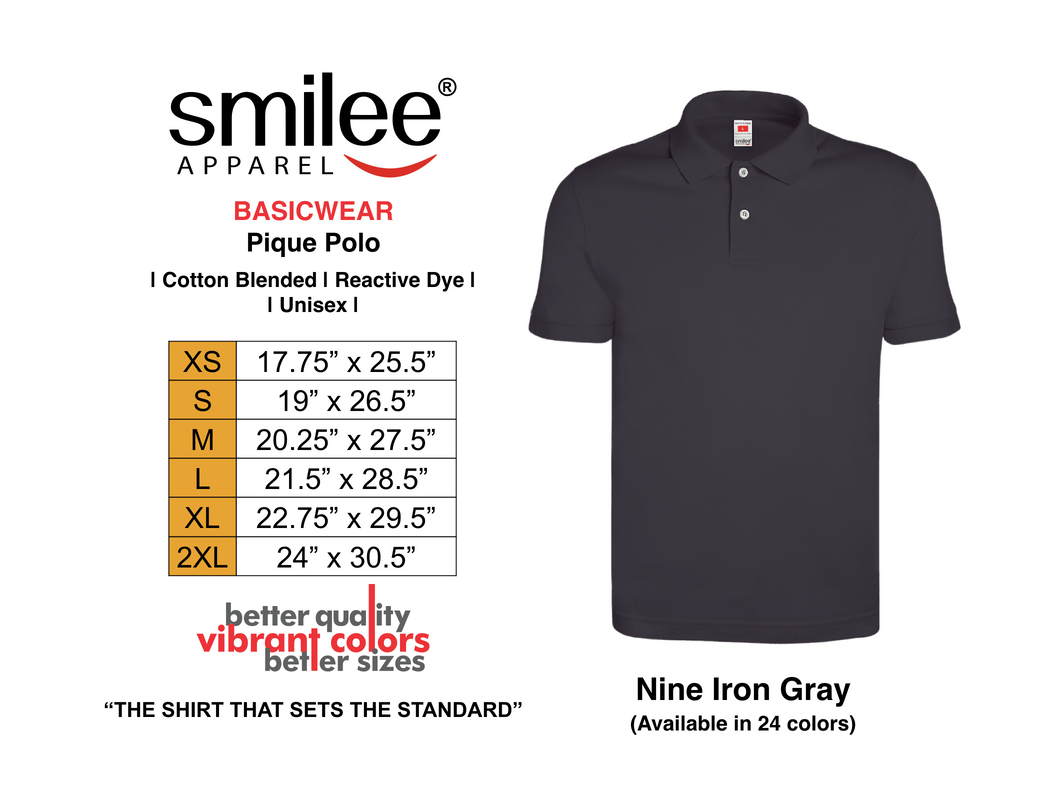 BASIC PIQUE POLO (NINE IRON GRAY)