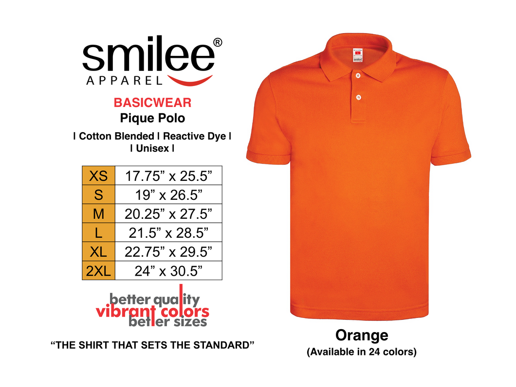 BASIC PIQUE POLO (ORANGE)