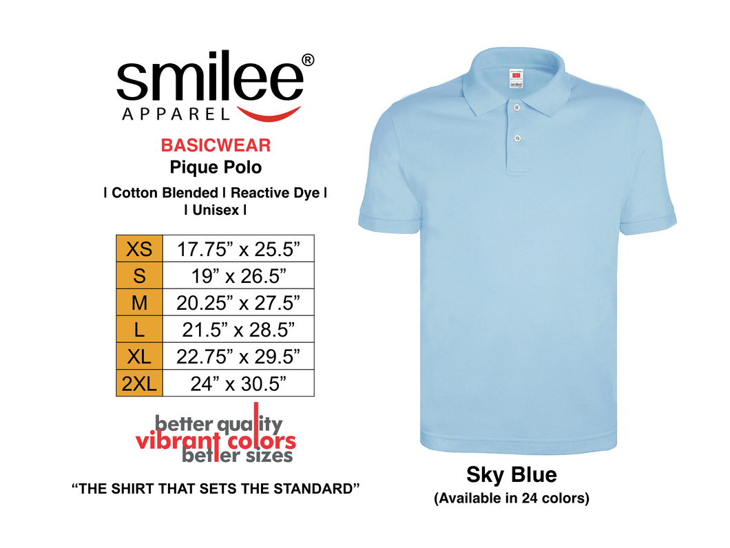 BASIC PIQUE POLO (SKY BLUE)