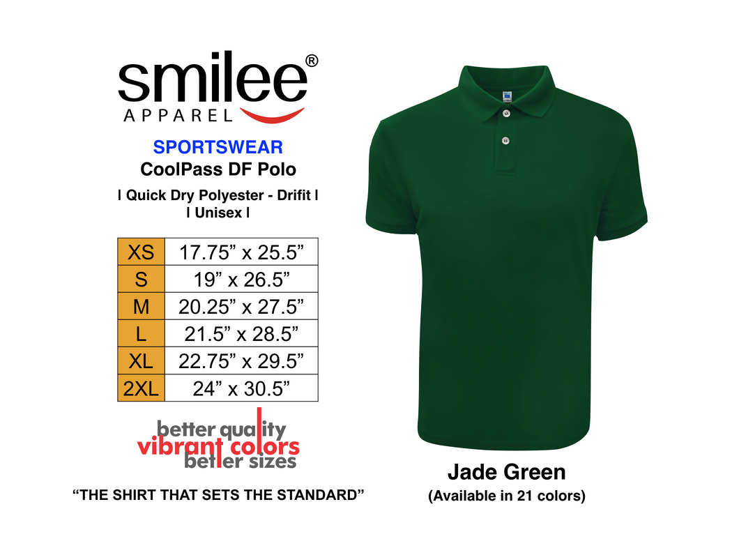 COOLPASS DF POLO (JADE GREEN)