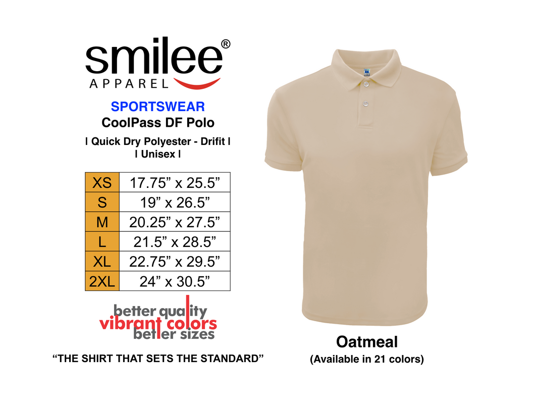 COOLPASS DF POLO (OATMEAL)