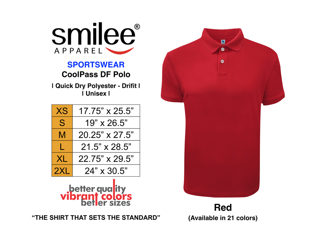 COOLPASS DF POLO (RED)