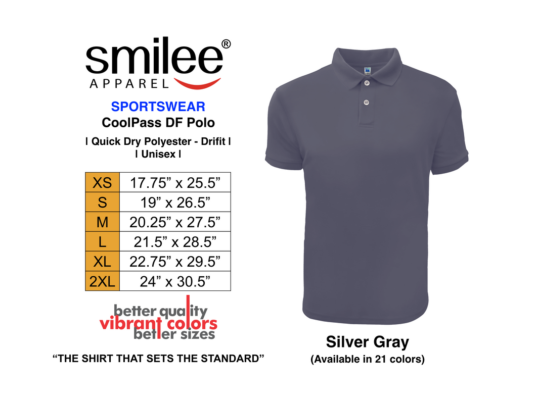 COOLPASS DF POLO (SILVER GRAY)