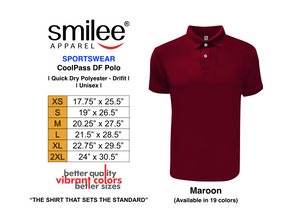 COOLPASS DF POLO (MAROON)