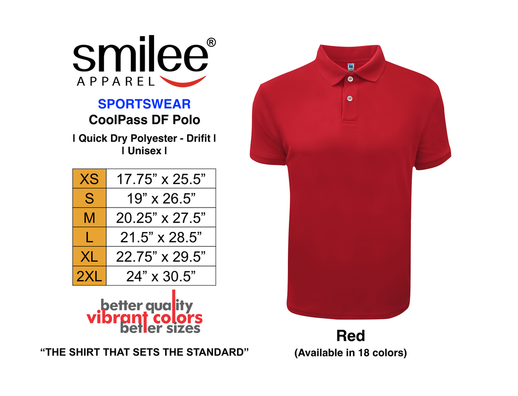 COOLPASS DF POLO (RED)