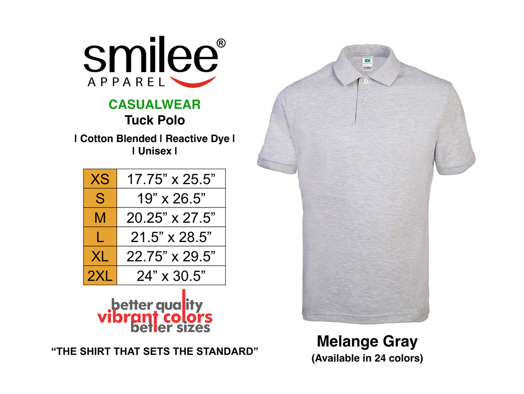 TUCK POLO (MELANGE GRAY)