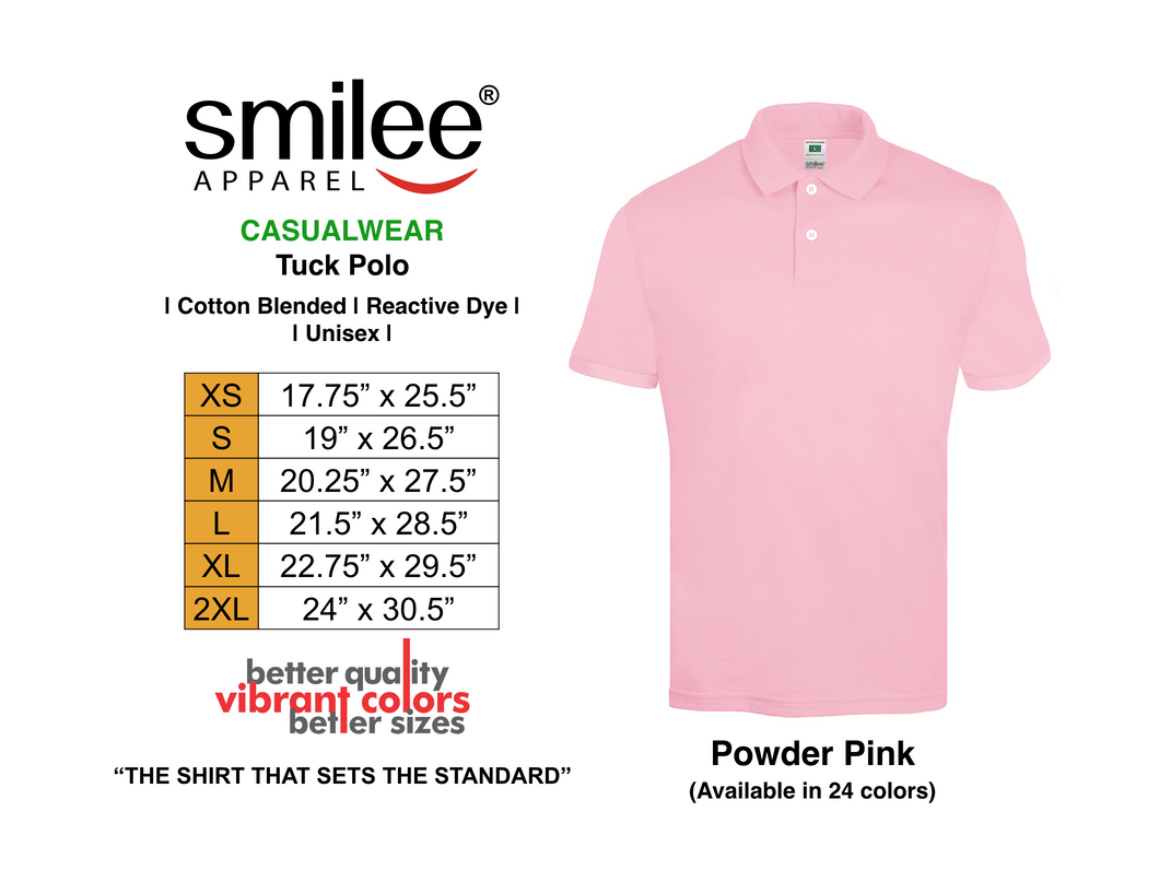 TUCK POLO (POWDER PINK)