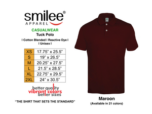 TUCK POLO (MAROON)