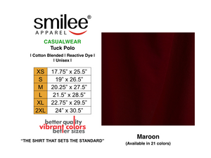 TUCK POLO (MAROON)