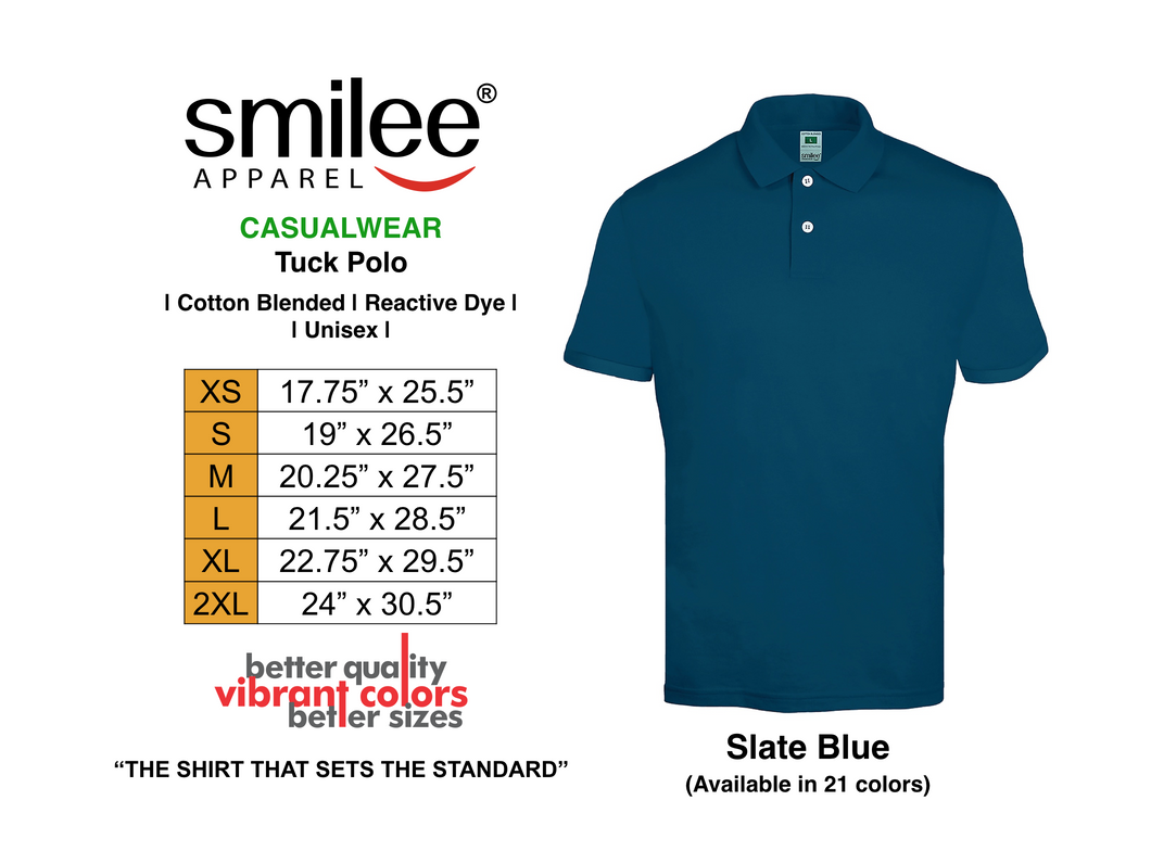 TUCK POLO (SLATE BLUE)