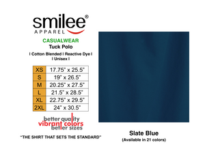 TUCK POLO (SLATE BLUE)