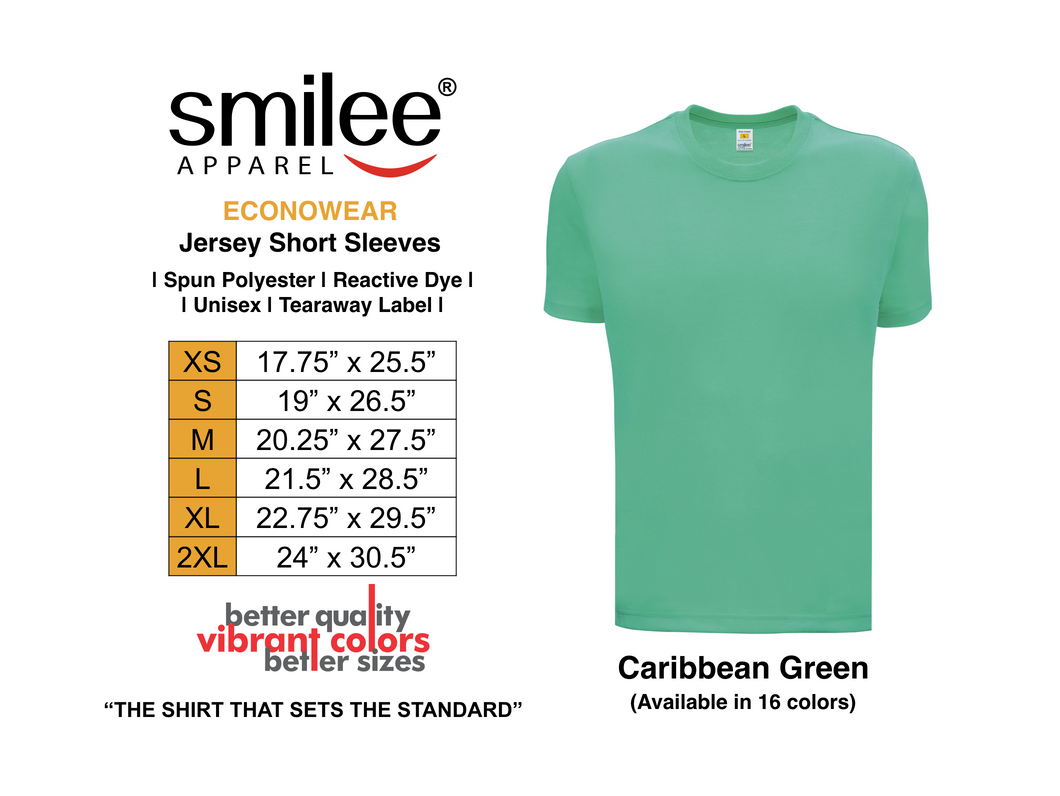ECONO JERSEY SHORTSLEEVES (CARIBBEAN GREEN)