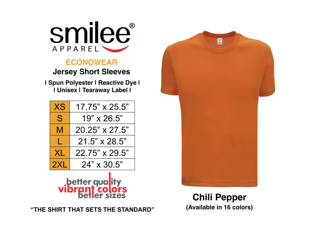 ECONO JERSEY SHORTSLEEVES (CHILI PEPPER)