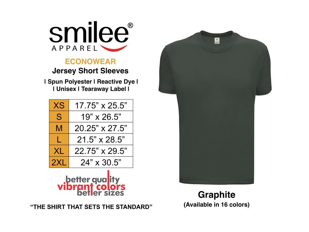 ECONO JERSEY SHORTSLEEVES (GRAPHITE)