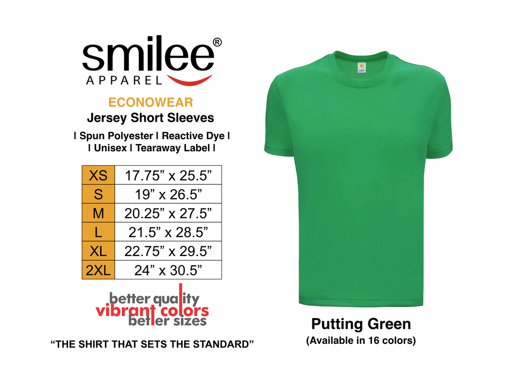 ECONO JERSEY SHORTSLEEVES (PUTTING GREEN)