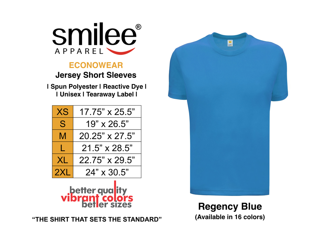 ECONO JERSEY SHORTSLEEVES (REGENCY BLUE)