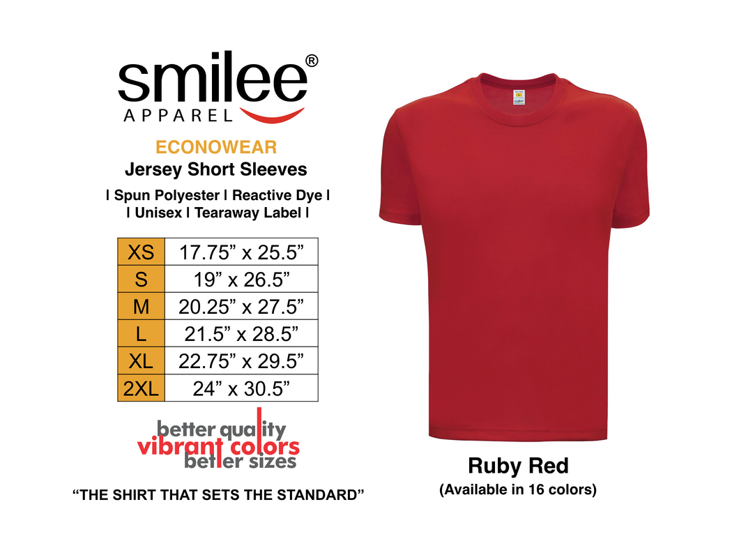 ECONO JERSEY SHORTSLEEVES (RUBY RED)