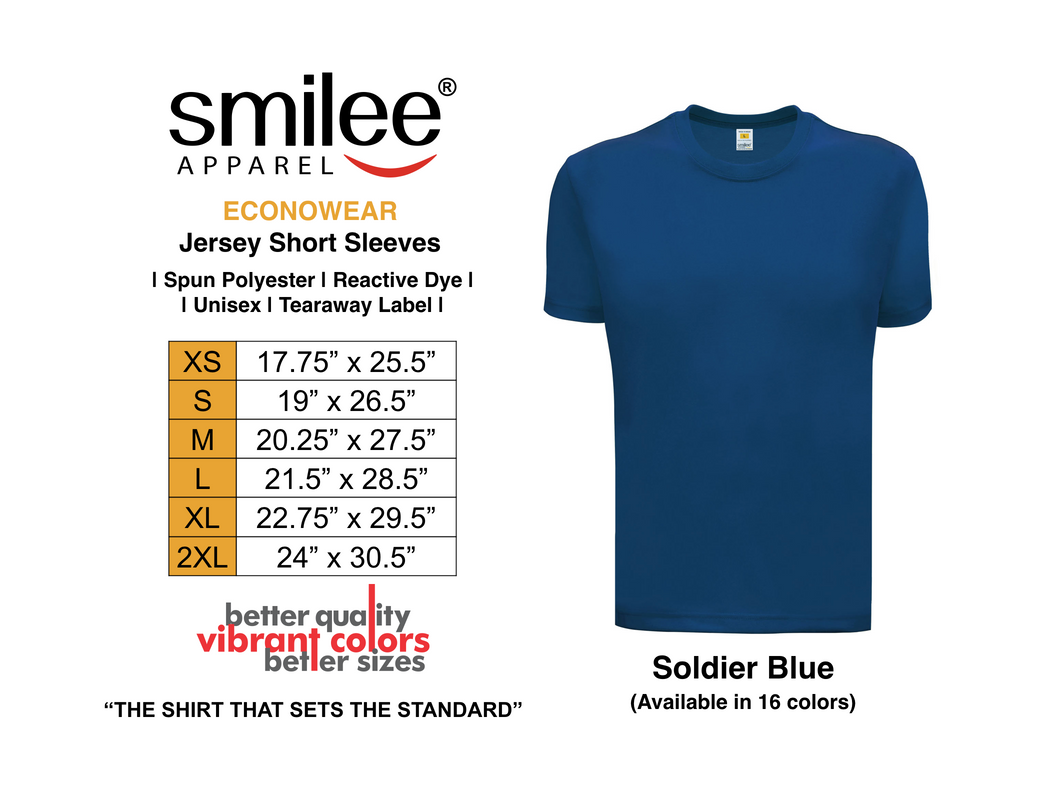 ECONO JERSEY SHORTSLEEVES (SOLDIER BLUE)
