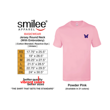 Load image into Gallery viewer, BASIC JERSEY ROUND NECK (POWDER PINK) WITH EMBROIDERY
