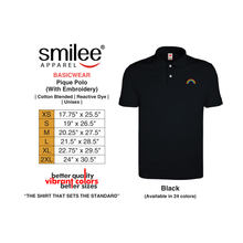 Load image into Gallery viewer, BASIC PIQUE POLO (BLACK) WITH EMBROIDERY
