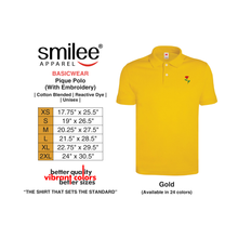 Load image into Gallery viewer, BASIC PIQUE POLO (GOLD) WITH EMBROIDERY
