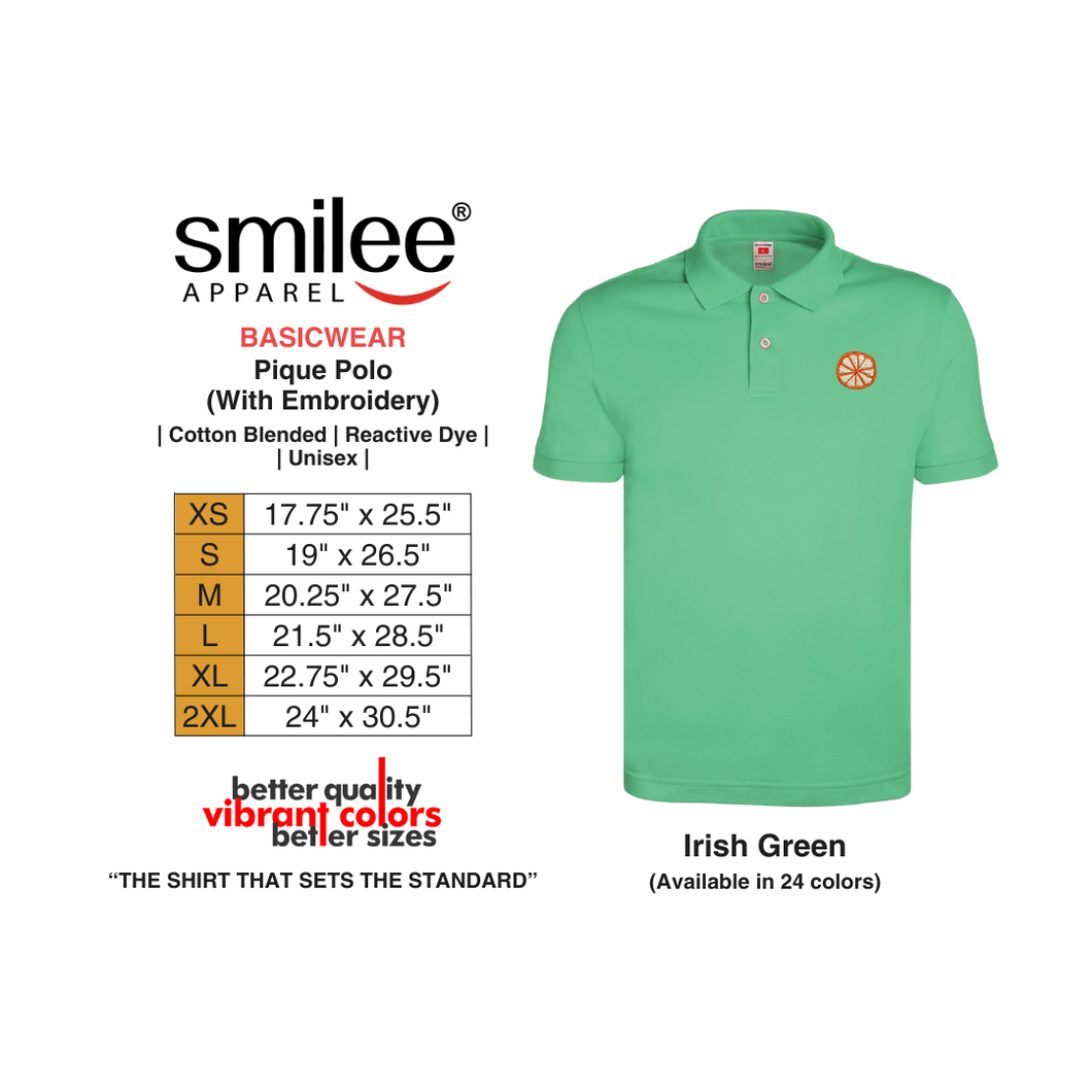 BASIC PIQUE POLO (IRISH GREEN) WITH EMBROIDERY