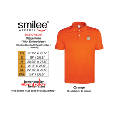 Load image into Gallery viewer, BASIC PIQUE POLO (ORANGE) WITH EMBROIDERY
