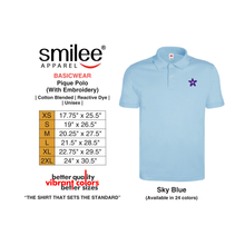 Load image into Gallery viewer, BASIC PIQUE POLO (SKY BLUE) WITH EMBROIDERY
