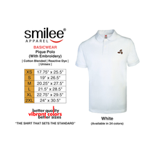 Load image into Gallery viewer, BASIC PIQUE POLO (WHITE) WITH EMBROIDERY
