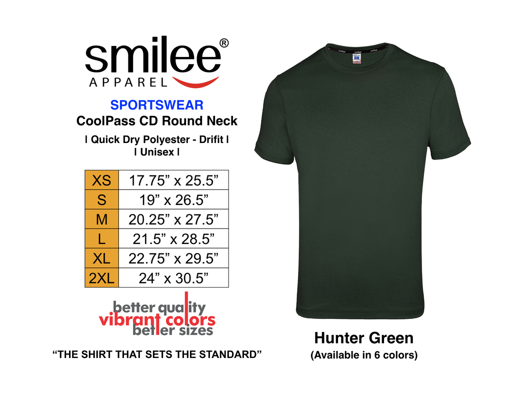 COOLPASS CD ROUND NECK (HUNTER GREEN)