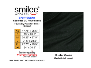 COOLPASS CD ROUND NECK (HUNTER GREEN)