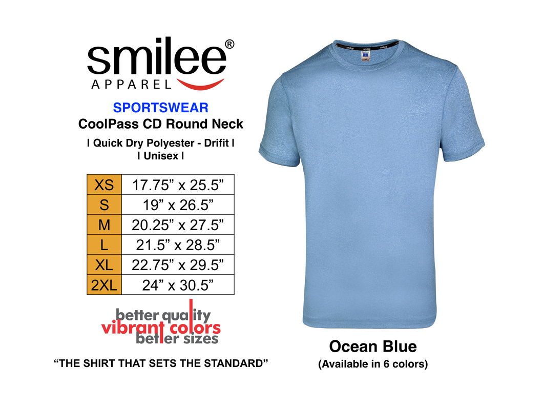 COOLPASS CD ROUND NECK (OCEAN BLUE)