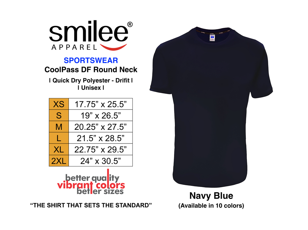 COOLPASS DF ROUND NECK (NAVY BLUE)