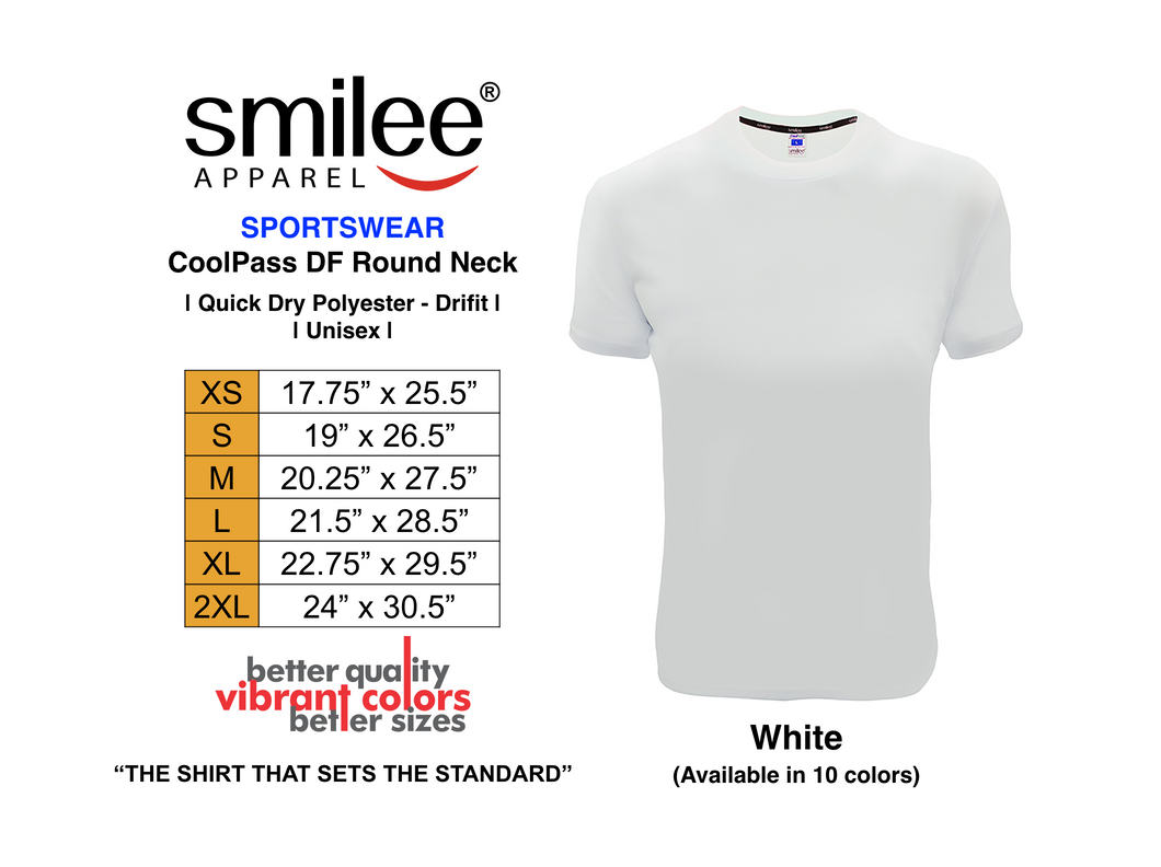 COOLPASS DF ROUND NECK (WHITE)