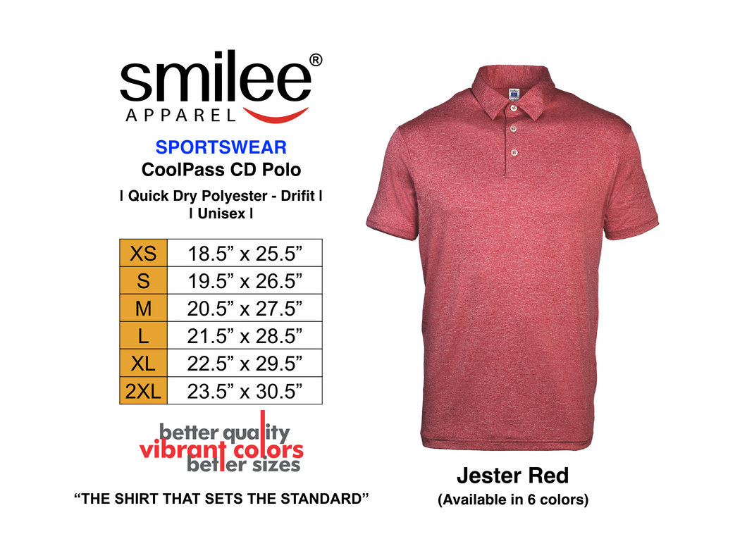 COOLPASS CD POLO (JESTER RED)