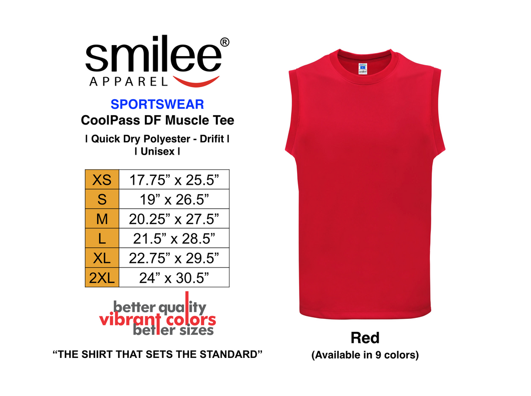 COOLPASS DF MUSCLE TEE (RED)