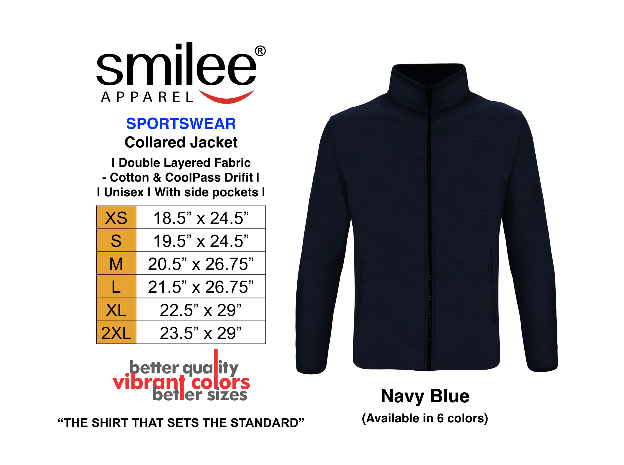 Peels Oval Logo Jacket - Navy（COLLARED JACKET (NAVY BLUE)）